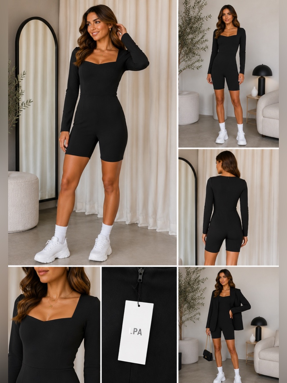NWT‎ LPA Pugliese Black Romper Revolve Sold Out Medium
